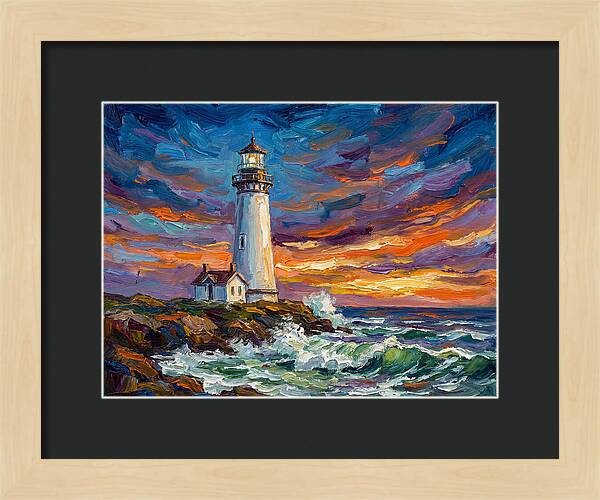 Lighthouse Under Twilight
