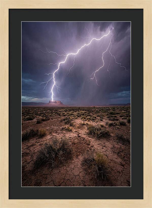 Lightning Strikes The Desert