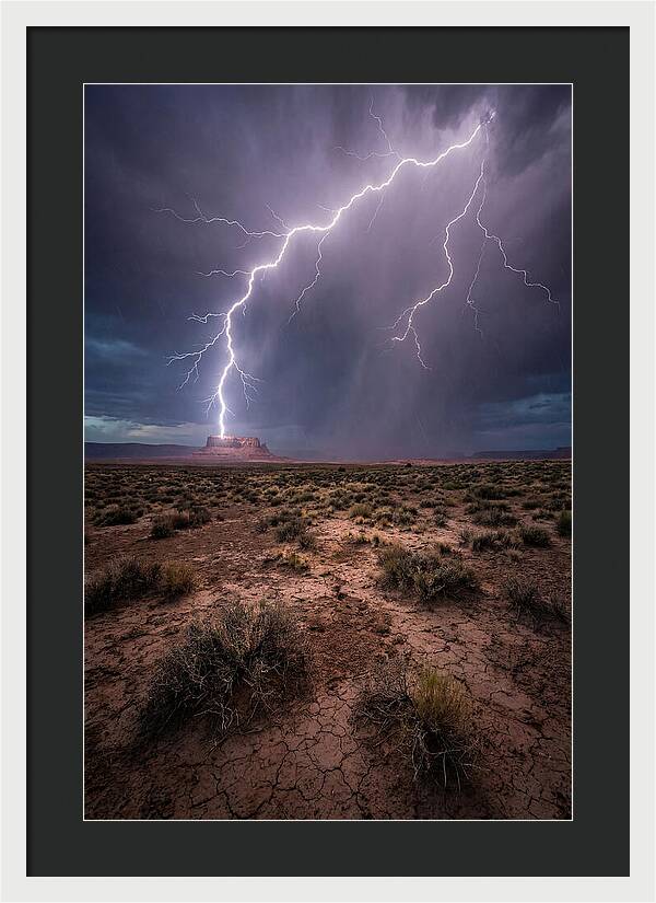 Lightning Strikes The Desert