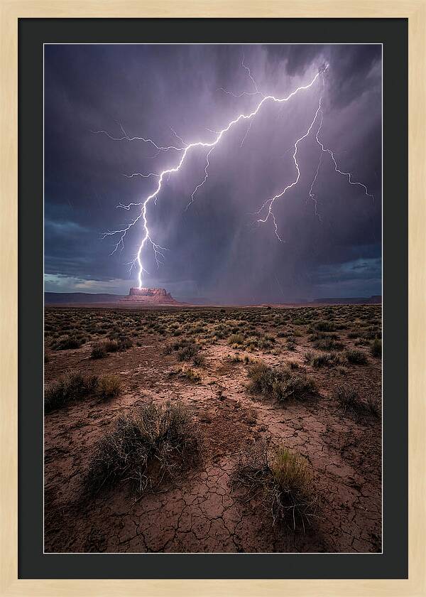 Lightning Strikes The Desert