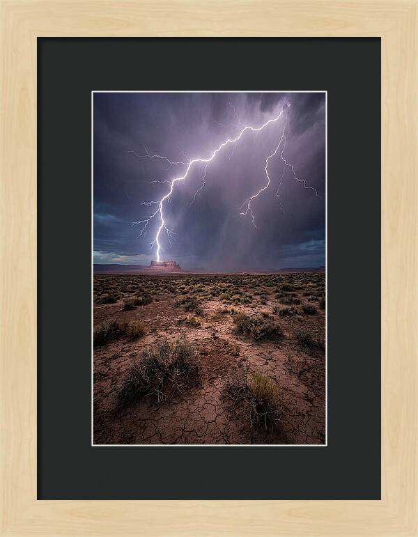 Lightning Strikes The Desert