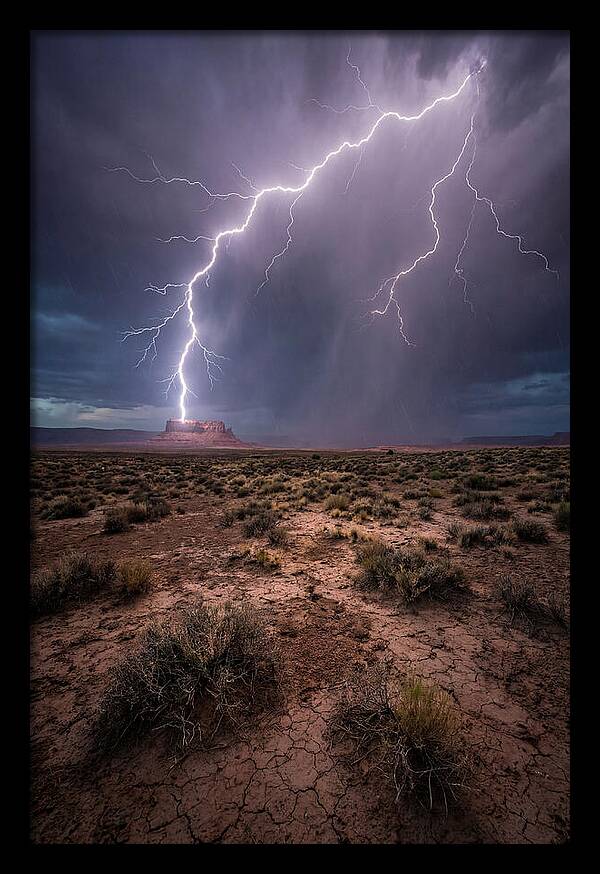 Lightning Strikes The Desert