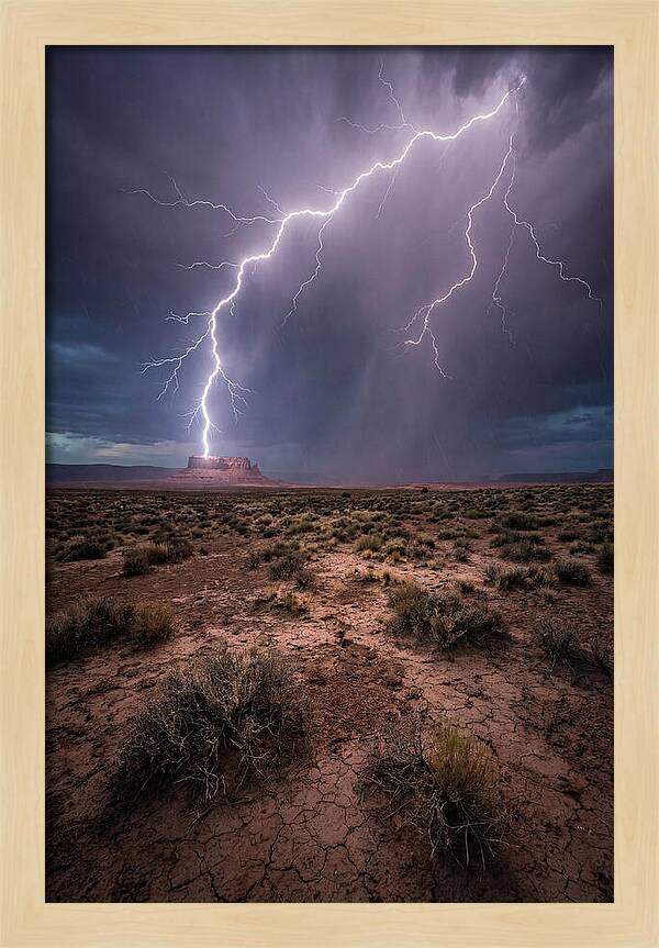 Lightning Strikes The Desert