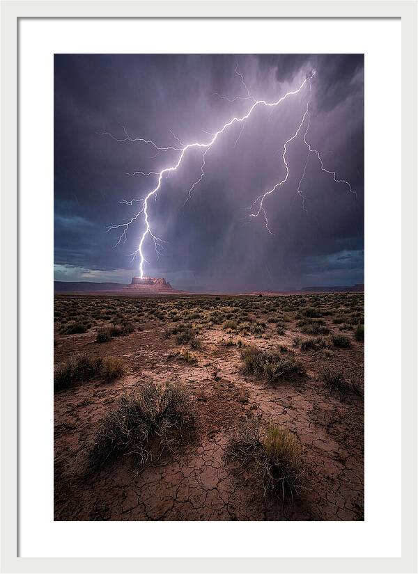 Lightning Strikes The Desert
