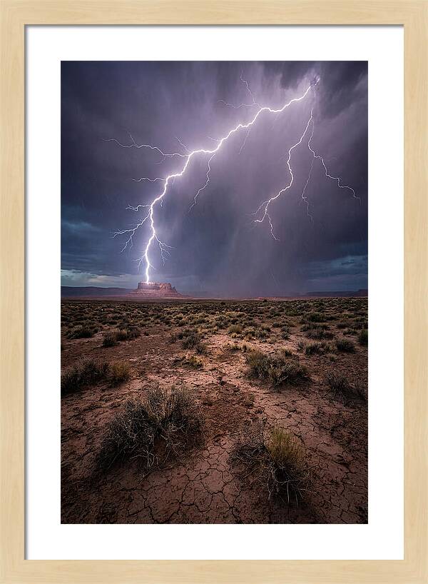 Lightning Strikes The Desert