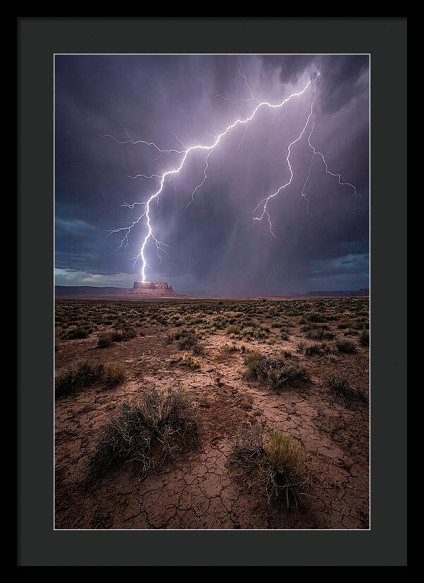 Lightning Strikes The Desert