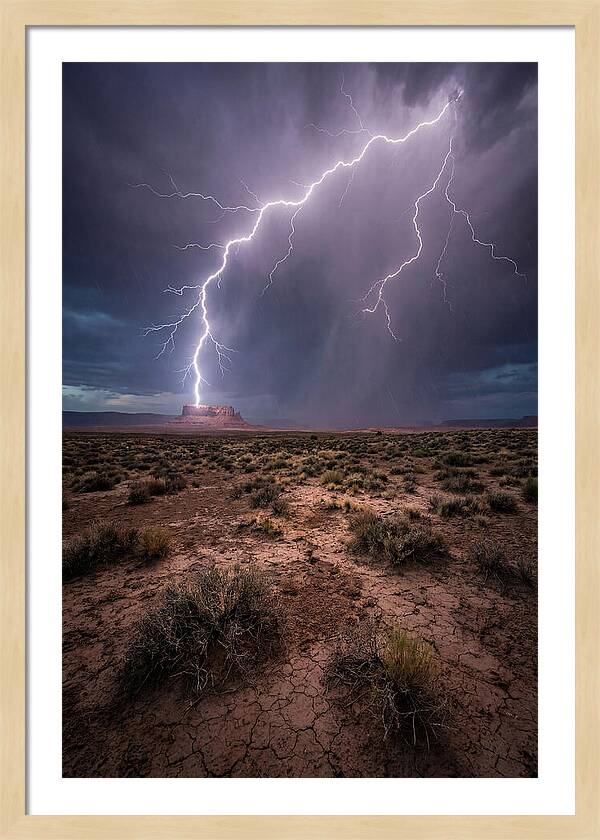 Lightning Strikes The Desert