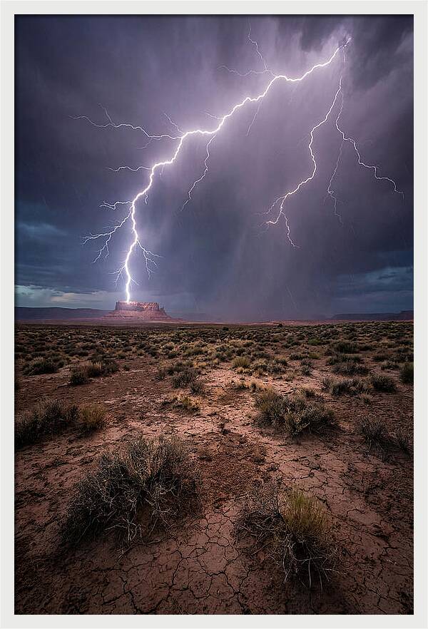 Lightning Strikes The Desert