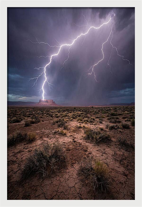 Lightning Strikes The Desert