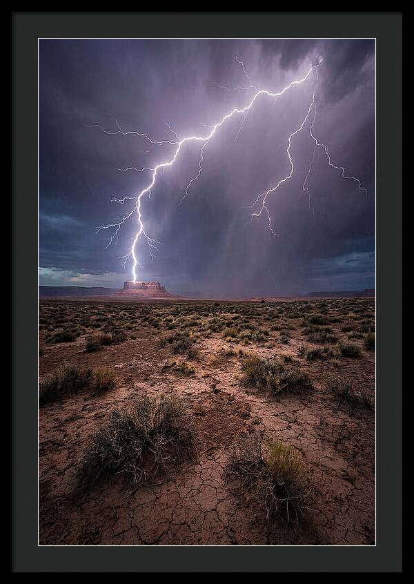 Lightning Strikes The Desert