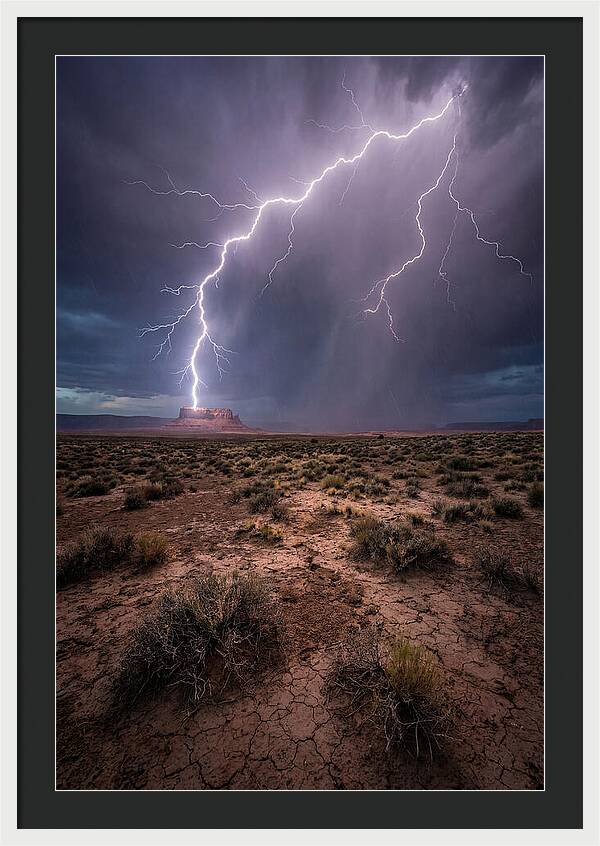 Lightning Strikes The Desert