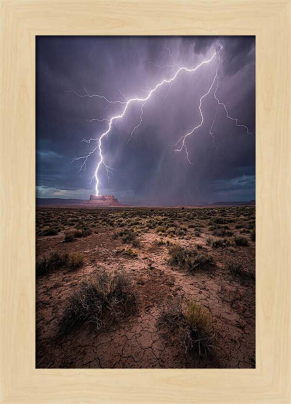 Lightning Strikes The Desert