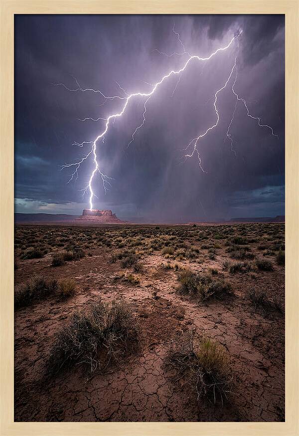 Lightning Strikes The Desert