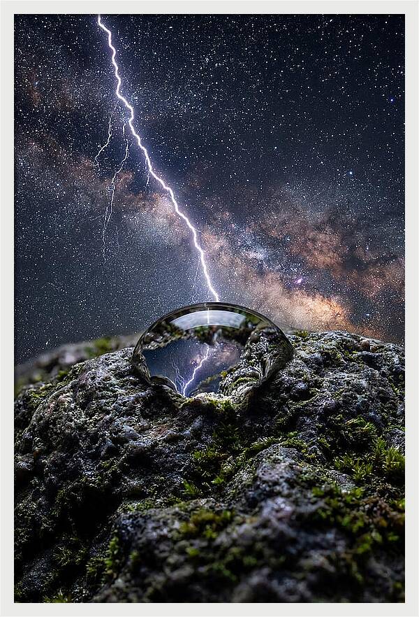 Lightning Strikes Through Stars
