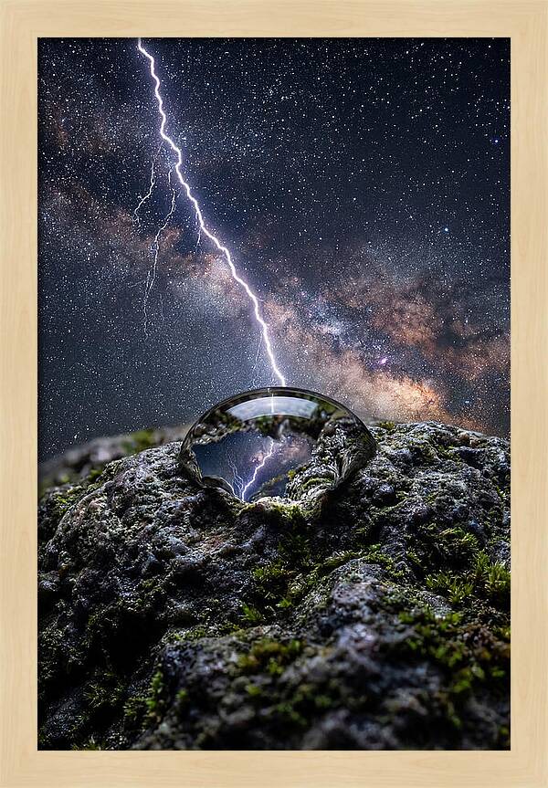 Lightning Strikes Through Stars