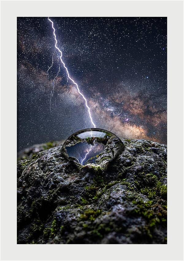 Lightning Strikes Through Stars