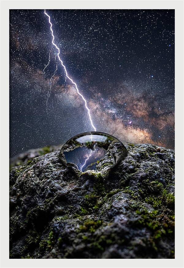 Lightning Strikes Through Stars