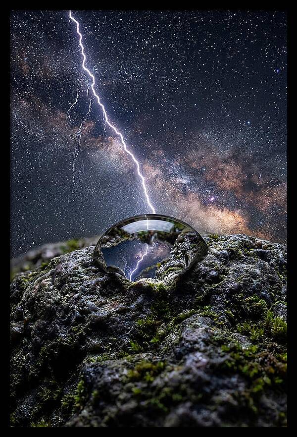 Lightning Strikes Through Stars