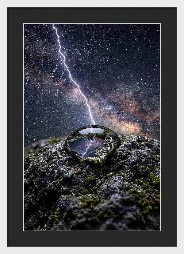 Lightning Strikes Through Stars
