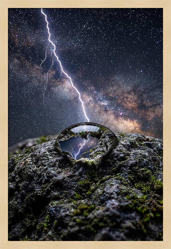 Lightning Strikes Through Stars