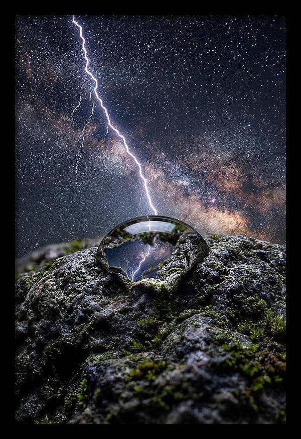 Lightning Strikes Through Stars