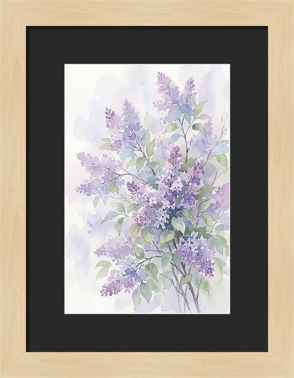 Lilac Bush In Bloom