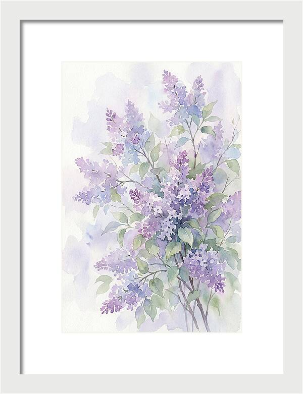 Lilac Bush In Bloom
