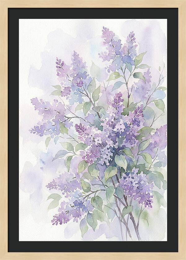 Lilac Bush In Bloom