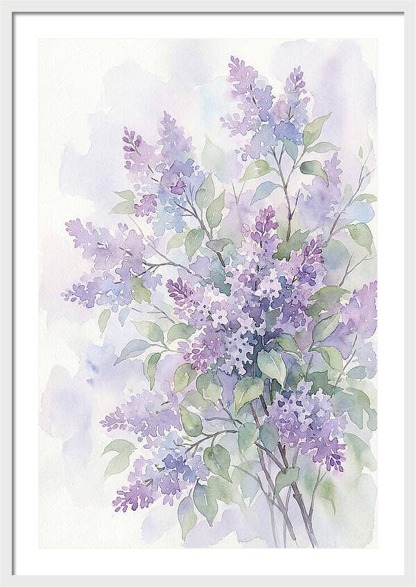 Lilac Bush In Bloom