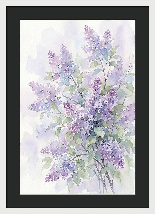 Lilac Bush In Bloom
