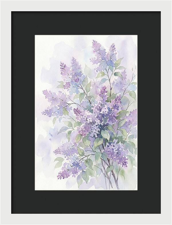 Lilac Bush In Bloom