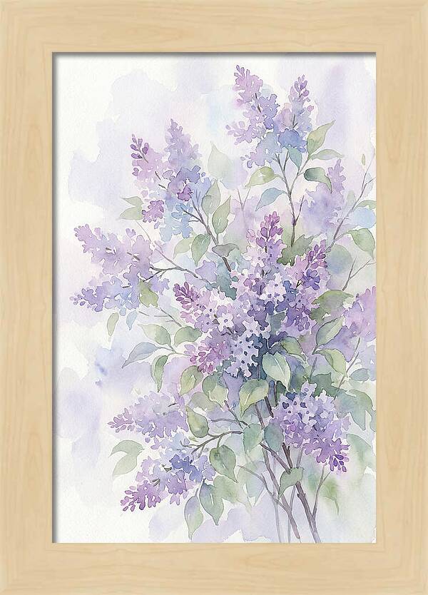 Lilac Bush In Bloom