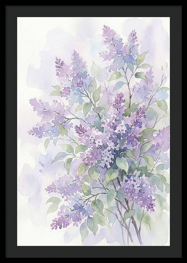 Lilac Bush In Bloom