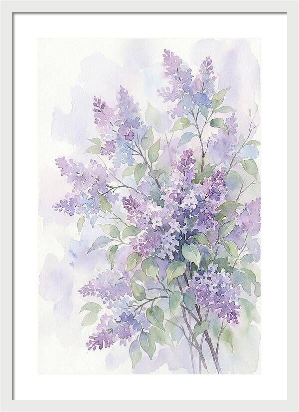 Lilac Bush In Bloom
