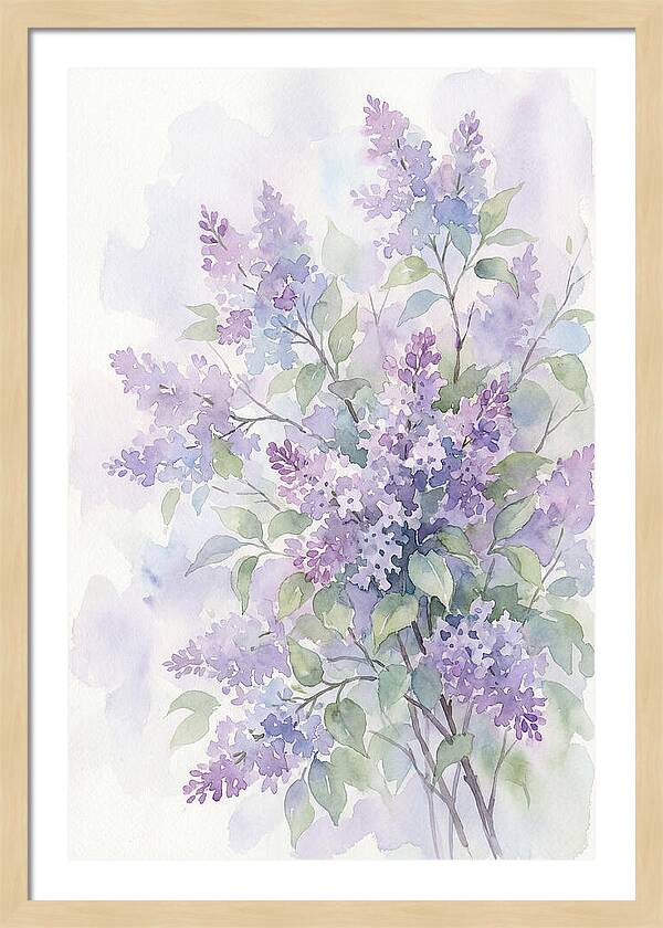 Lilac Bush In Bloom