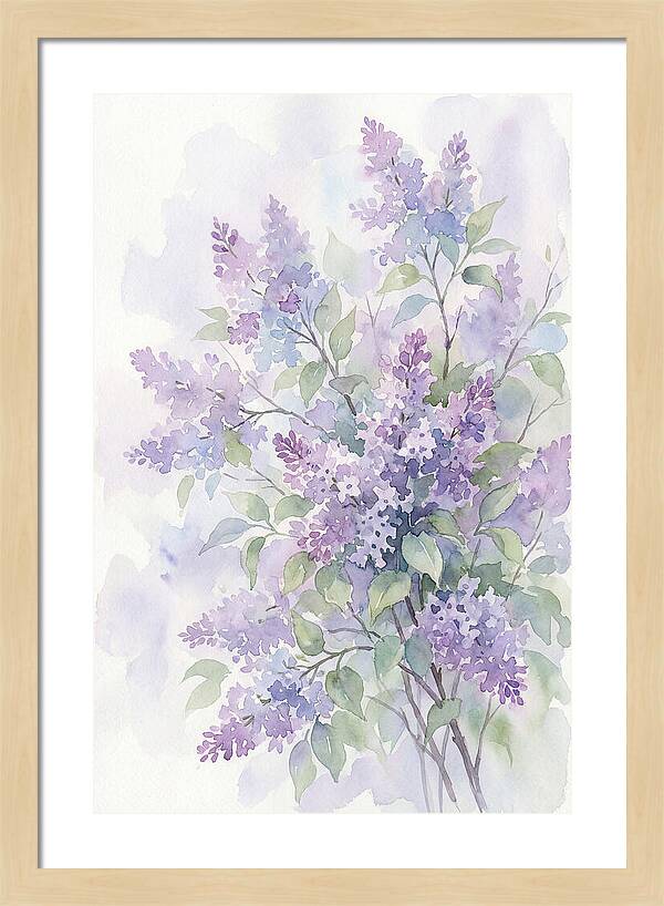 Lilac Bush In Bloom