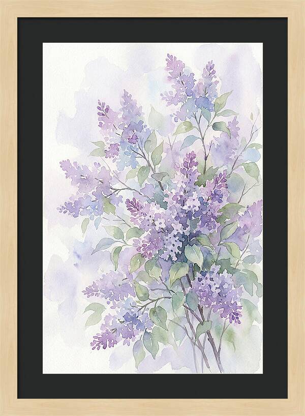 Lilac Bush In Bloom