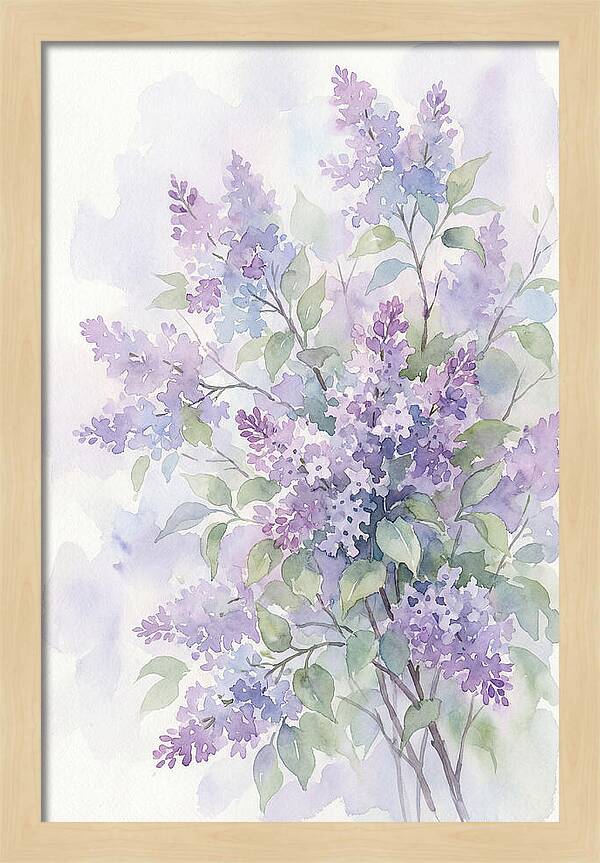 Lilac Bush In Bloom