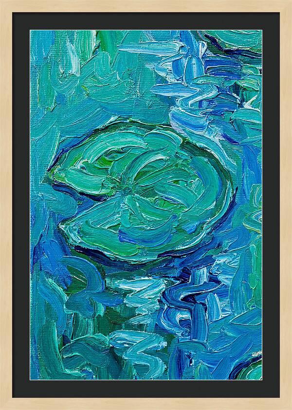 Lily Pads In Expressionist Style