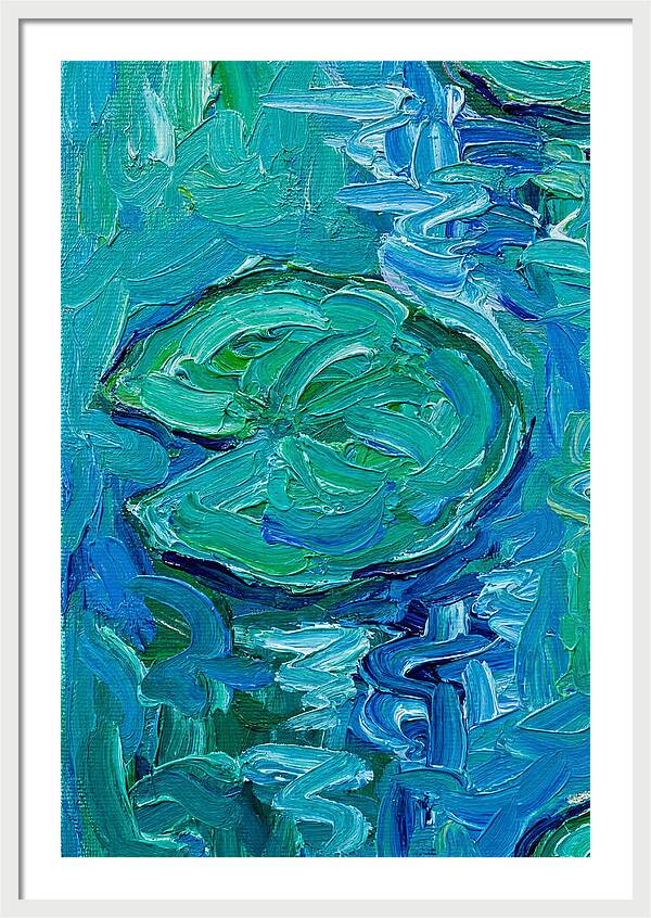 Lily Pads In Expressionist Style