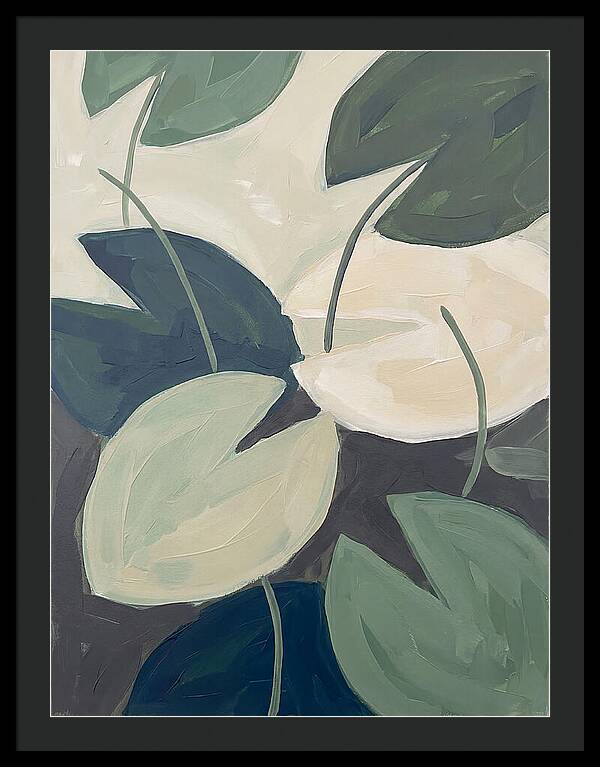 Lily Pads In Minimalist Style