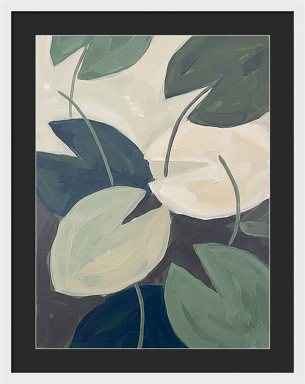 Lily Pads In Minimalist Style