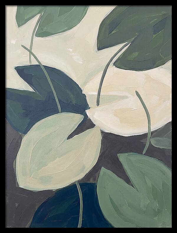 Lily Pads In Minimalist Style