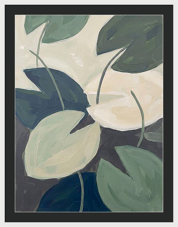 Lily Pads In Minimalist Style