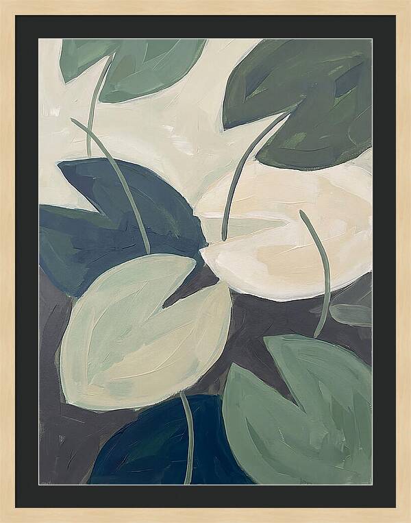 Lily Pads In Minimalist Style