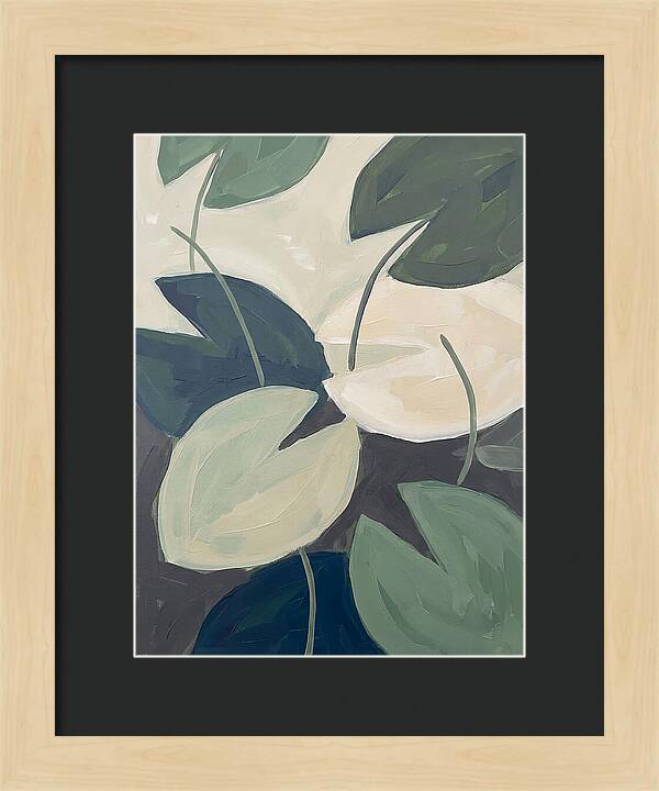 Lily Pads In Minimalist Style
