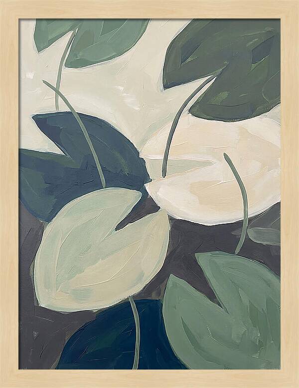 Lily Pads In Minimalist Style