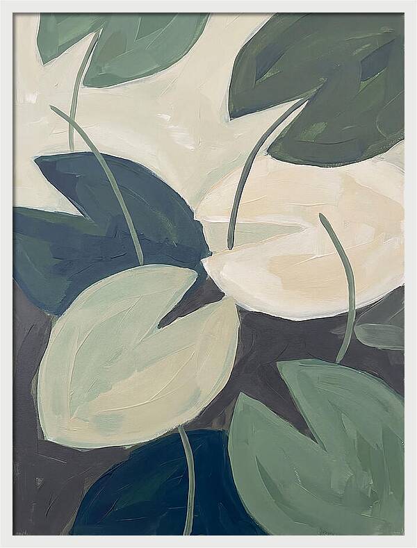 Lily Pads In Minimalist Style