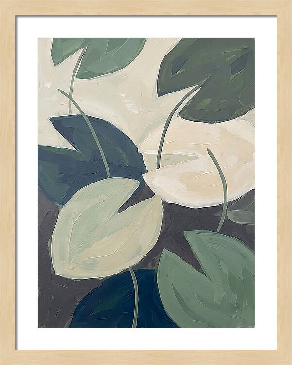 Lily Pads In Minimalist Style