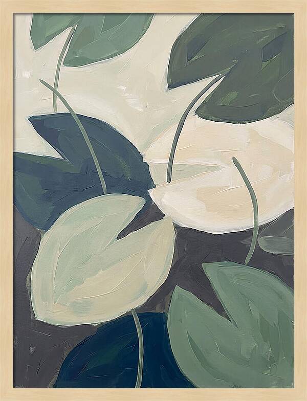 Lily Pads In Minimalist Style